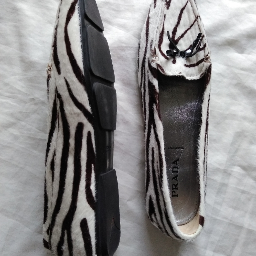 Vintage prada shoes ( size 8.5 US)  39 europe zebra print - Picture 5 of 16
